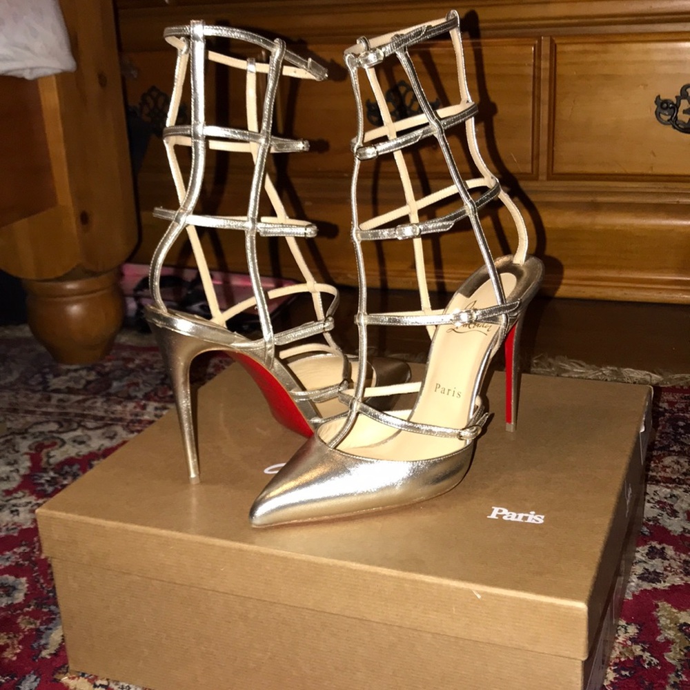 SOLD Christian Louboutin Kadreyana 100 Nappa - Picture 1 of 7